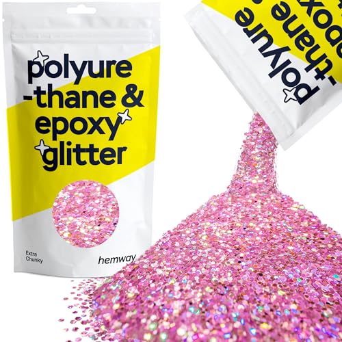Resin Glitter Rose Pink Holographic 100g Extra Chunky (3.5274 Ounce)