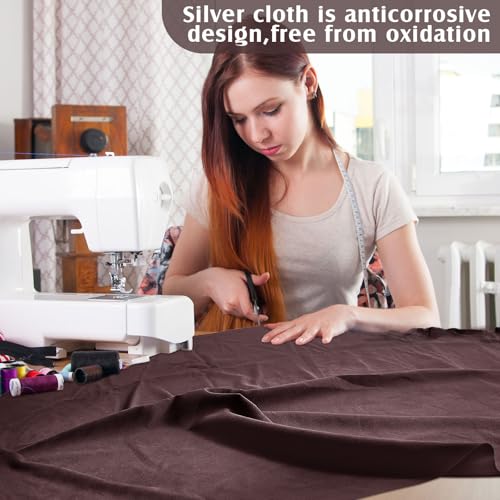 1.1 Yard Anti Tarnish Silver Cloth by the Yard