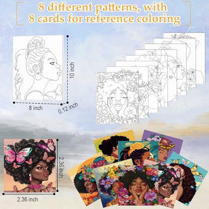 36 Pcs Paint and Sip Kit Gift for Adults 8''x10'' (36 Count)