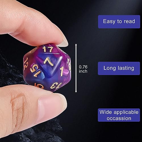 100pcs Dual Color D20 Dice Set (100 Count)