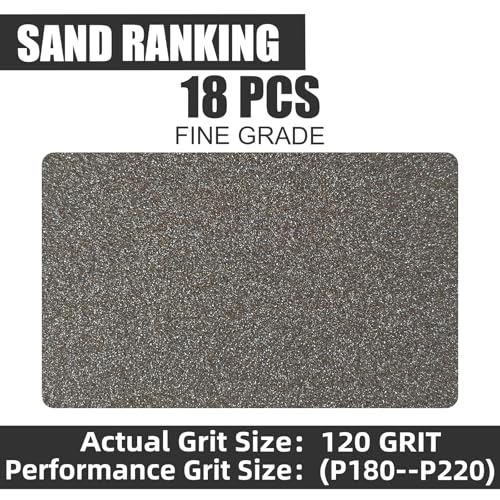18pcs Sanding Sponge 120 grit Soft Sanding Block Washable and Reusable (18 Count)