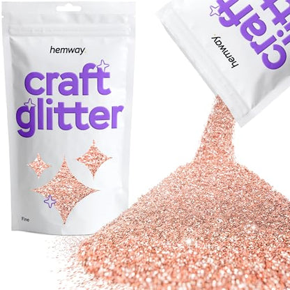 Craft Glitter Rose Gold 100g Fine Glitter (3.5 Ounce)
