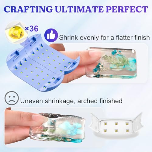 Two-Sided 36-LED UV Resin Light, 2/3/5-Min Timer