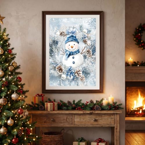 Christmas Stamped Cross Stitch Kits for Beginners Adults 11CT