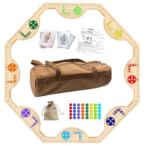Solid Wood Marbles and Jokers Board Game