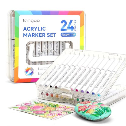 24 Colors Acrylic Paint Markers (24 Count)