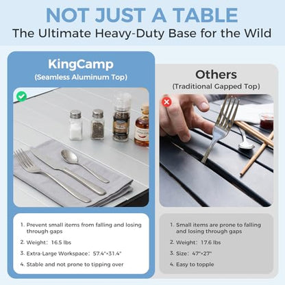 57.4" Oversized Folding Camping Table