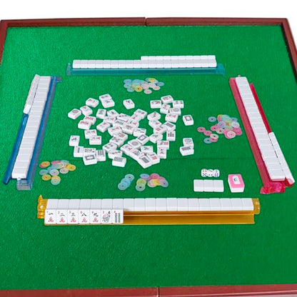 166 Tiles Mah Jongg Set American Mahjong 4 Color Pushers