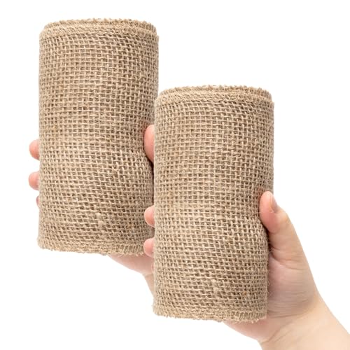 Natural Burlap Fabric Roll 10 Yards (2 Count)