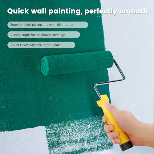 9 Inch Foot Operated Paint Tray with 12 Pcs Paint Tray Liner (17 Count)