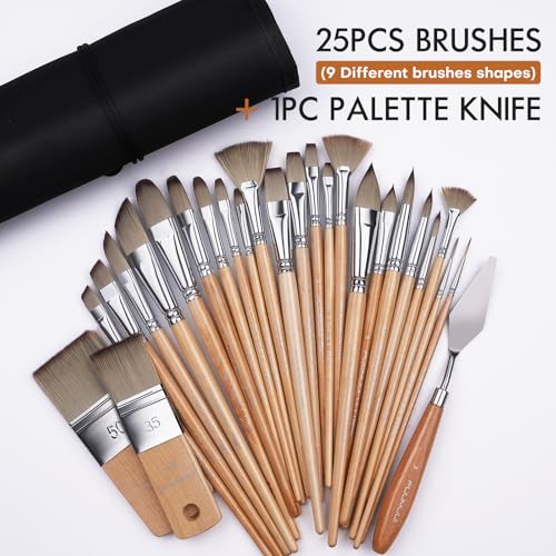 26pcs Paint Brushes (27 Count)