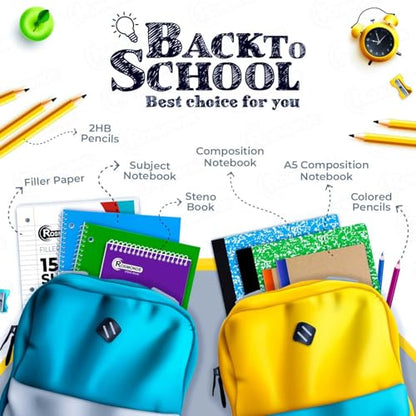 5 Pack College Ruled Composition Notebooks (5 Count)