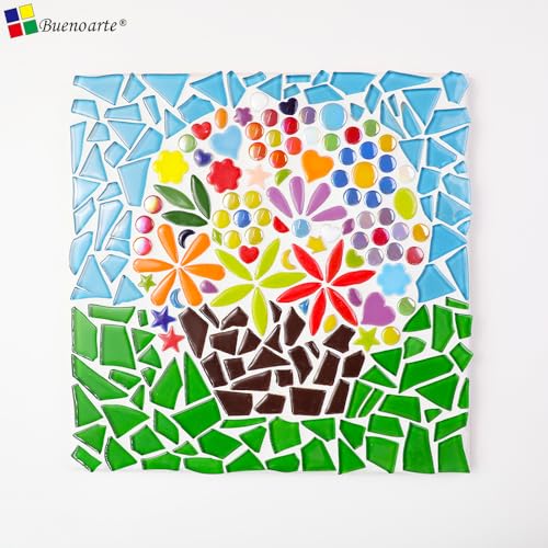 200g Ceramic Mosaic Tiles Pieces (150 Count)