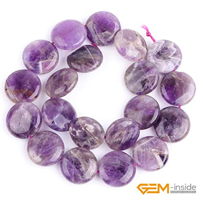 GEM Inside Natural Coin 20mm Amethyst Agate Gemstone Crystal Energy Stone Loose Beads for Jewelry Making Jewelry Beading Supplies for Women