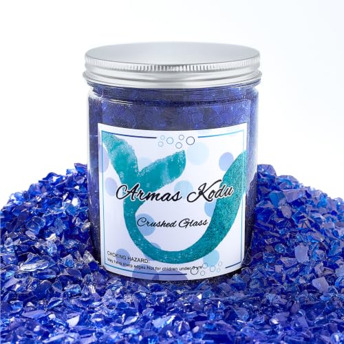 Cobalt Blue Crushed Glass for Resin Art & Crafts