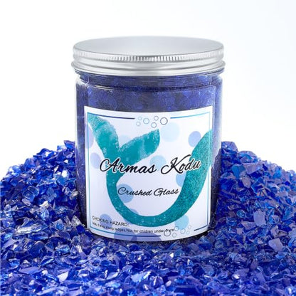 Cobalt Blue Crushed Glass for Resin Art & Crafts