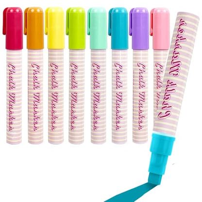 Window Chalk Markers for Cars Glass Washable