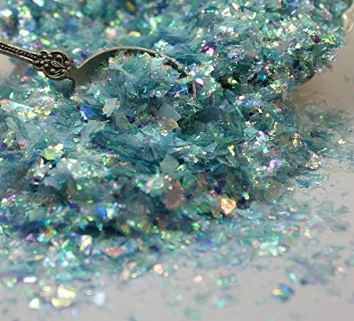 Blue Flitter Iridescent Ice Glitter Flakes for Nail Art