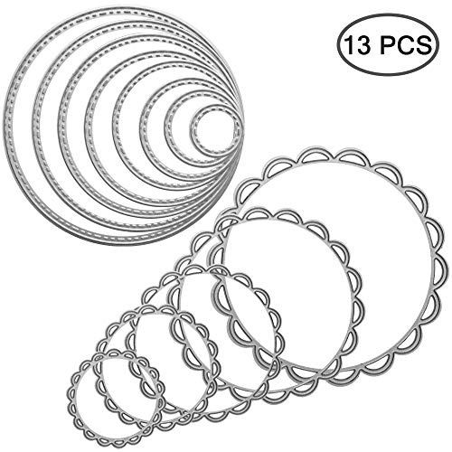 2 Packs Cutting Dies Stencil Metal Template Moulds (2 Count)