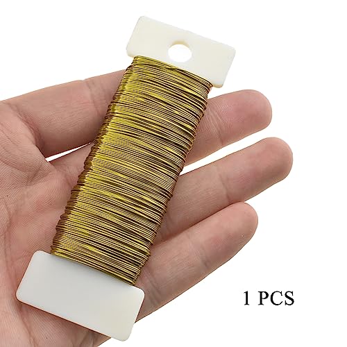 26Gauge Golden Metal Floral Wire