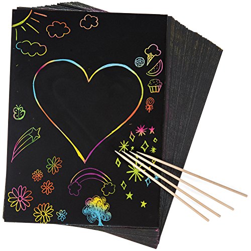 50 Piece Rainbow Scratch Paper (54 Count)