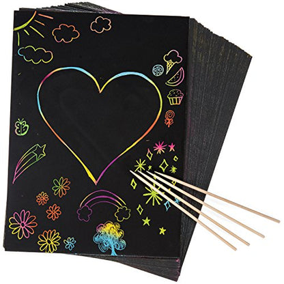 50 Piece Rainbow Scratch Paper (54 Count)