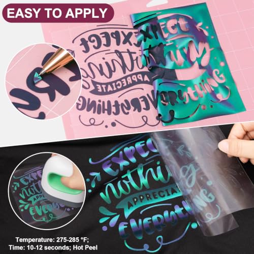 Chameleon Heat Transfer Vinyl Roll 12" x12ft Gradual HTV Vinyl