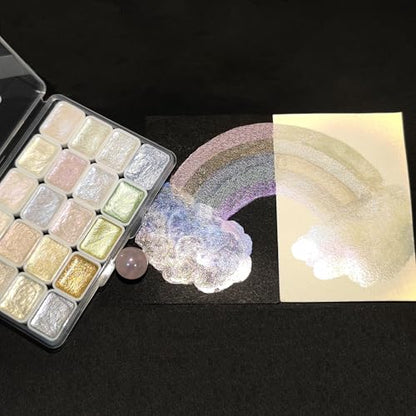Mini Glitter Watercolor Paint Set (20 Count)