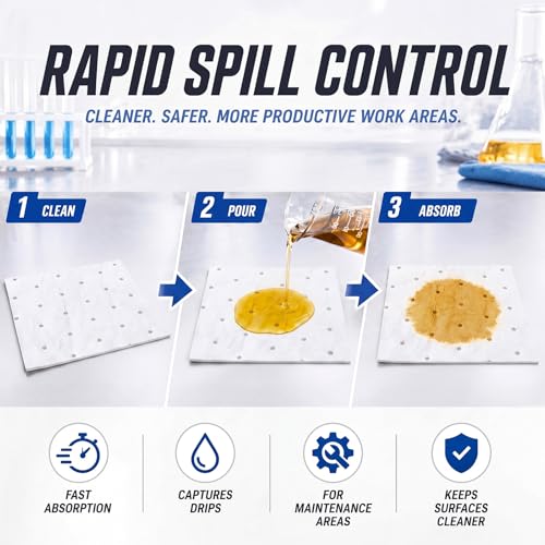 30 Pcs Oil Absorbent Pad for Spill (30 Count)