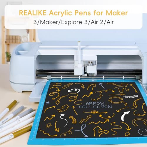 Acrylic Paint Markers for Cricut Maker 4 (12 Count)