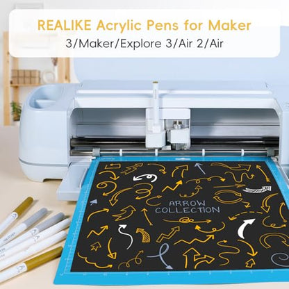 Acrylic Paint Markers for Cricut Maker 4 (12 Count)