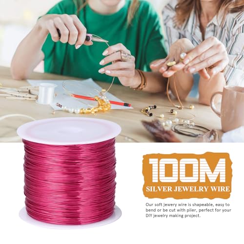 328FT 26 Gauge Jewelry Wire for Jewelry Making Copper Metal Wire for Crafts (328 Foot)