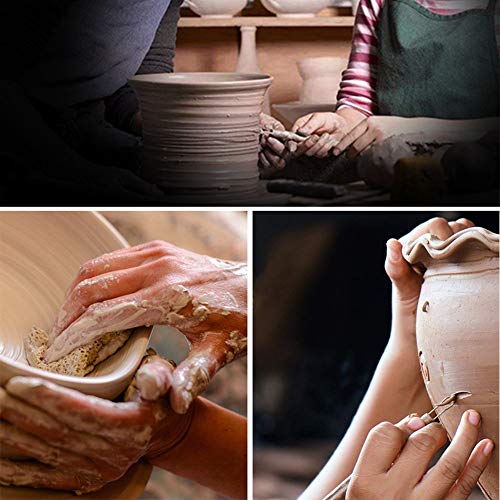 19Pcs Pottery Tools Clay Sculpting Carving Tool Set Contains Most Essential Wooden Clay Tools for Potters