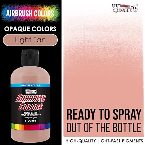Opaque Light Tan Acrylic Airbrush Paint (8 Ounce)