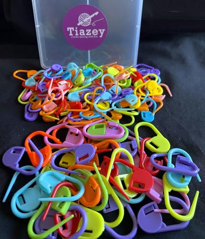 90 Pieces Standard & Jumbo Locking Stitch Markers Crochet Knitting Markers Set (90 Count)