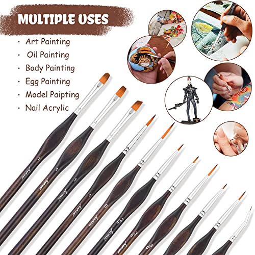 Miniature Paint Brushes (11 Count)
