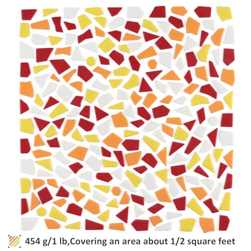 Red Glass Mosaic Tiles