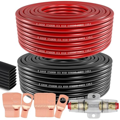 8 Gauge Wire Copper Aluminum CCA 50FT