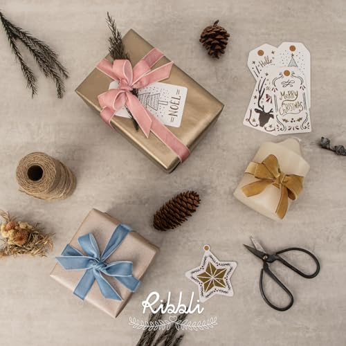 Dusty Blue Velvet Ribbon 5