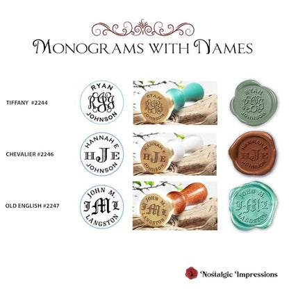 Custom Monogram Wax Seal Stamp