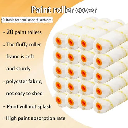 20 Pieces Paint Rollers