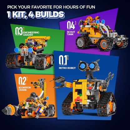 STEM Robotics Kit for Kids 8 (588 Count)