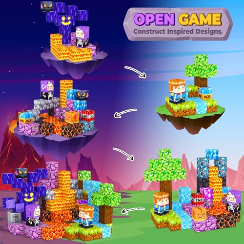 Magnetic Blocks Building Toys for 3 4 5 6 7 8 9 10 11 12 13 Year Old Boys Girls (100 Count)