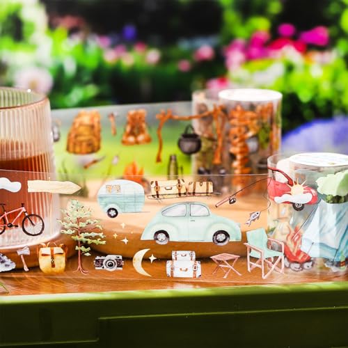 6 Rolls Travel PET Tape Set with Clip (6 Count)