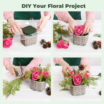 Upgraded 6 Pack Floral Flower Foam Styrofoam Blocks for Flower Arrangements