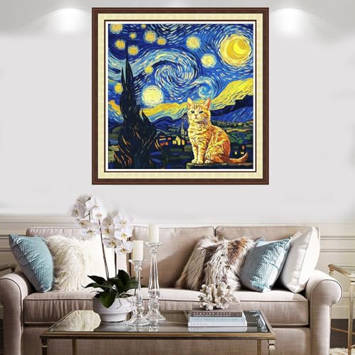 Counted Cross Stitch Kits for Adults Full Range of Cross Stitching Embroidery Unprinted Pattern for Beginners