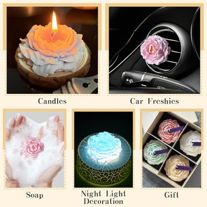 Peony Candle Mold