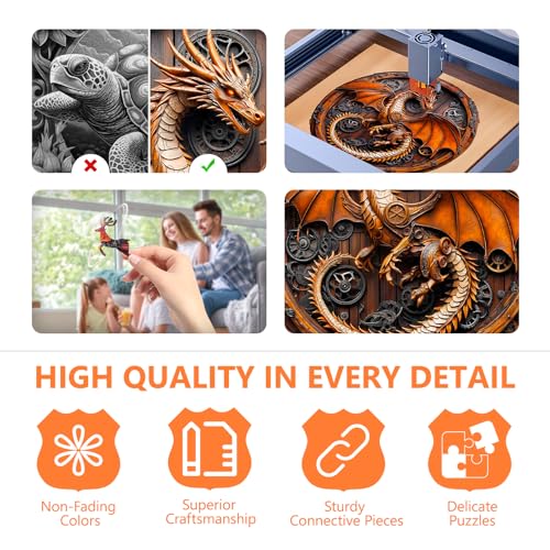 Wooden Puzzles for Adults (550 Count)