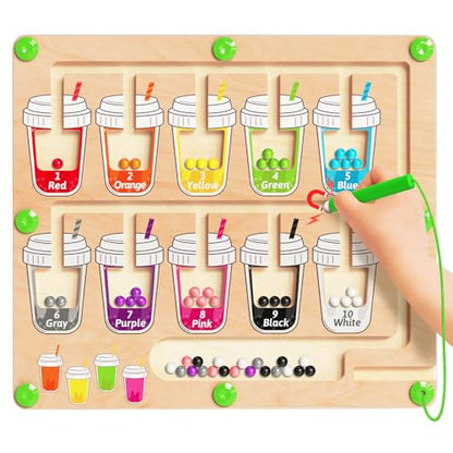 Magnetic Color and Number Maze