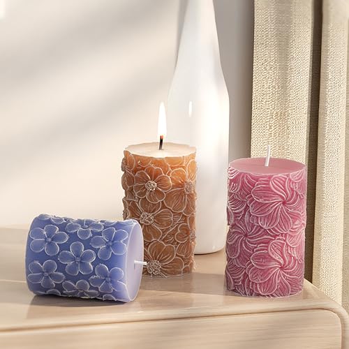 Cylinder Molds Silicone Wave Spiral Candle Mold